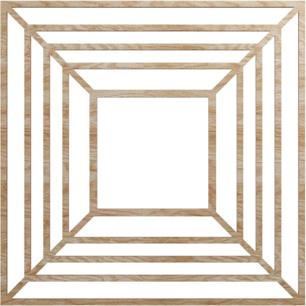 Ekena Millwork Raven Wood Fretwork Pierced Ceiling Medallion, Red Oak, 20"OD x 7 3/8"ID x 3/8"T CMWP20X20X0375RARO - main